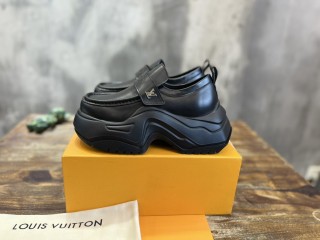 Louis Vuitton Ladies Spring New Round Toe Muffin Platform Casual Shoes with Original Original Box