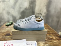 Christian Louboutin men's and women's luxury brand casual head spike sneakers with original original box