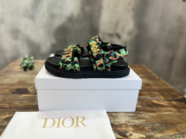 Dior spring and summer new Velcro sandals all-match slippers with original original box