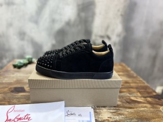 Christian Louboutin men's and women's luxury brand casual head spike sneakers with original original box