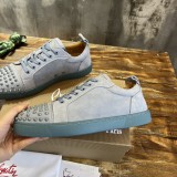 Christian Louboutin men's and women's luxury brand casual head spike sneakers with original original box