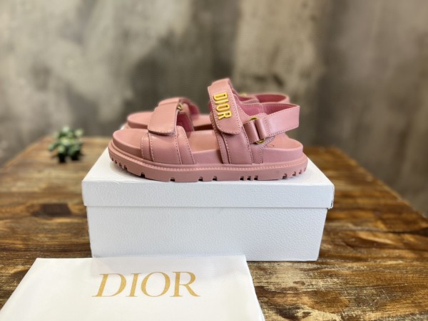 Dior spring and summer new Velcro sandals all-match slippers with original original box