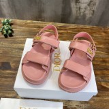 Dior spring and summer new Velcro sandals all-match slippers with original original box