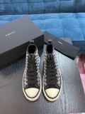 Amiri Men's Luxury Brand Casual Sports High Top Canvas Sneakers with Original Box