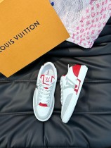 Louis Vuitton luxury brand low-top casual sneakers for men and women with original original box