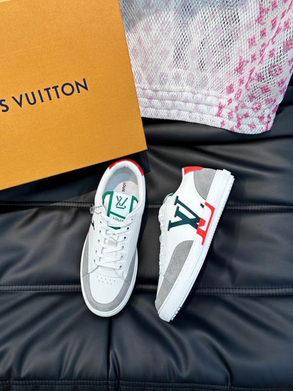 Louis Vuitton luxury brand low-top casual sneakers for men and women with original original box