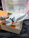 Louis Vuitton luxury brand low-top casual sneakers for men and women with original original box