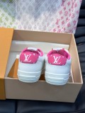 Louis Vuitton luxury brand low-top casual sneakers for men and women with original original box