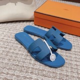 Hermes women's luxury brand fashion all-match slippers with original original box