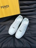 Fendi Men's Lace-Up Luxury Brand Casual Sneakers With Original Box