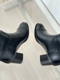 Chanel women's luxury brand autumn and winter new rhombus chunky heel boots with original original box