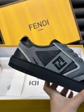 Fendi Men's Lace-Up Luxury Brand Casual Sneakers With Original Box