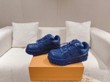 Louis Vuitton full leather couple models 2023 new high-end sports shoes with original original box