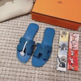 Hermes women's luxury brand fashion all-match slippers with original original box