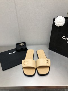 Chanel women's luxury brand everyday all-match slippers with original original box