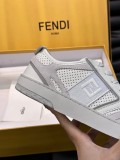 Fendi Men's Lace-Up Luxury Brand Casual Sneakers With Original Box