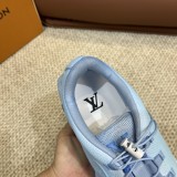 Louis Vuitton men's luxury brand thick bottom casual all-match sneakers with original box