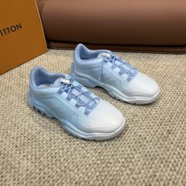 Louis Vuitton men's luxury brand thick bottom casual all-match sneakers with original box