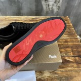 Christian Louboutin luxury brand stud casual sneakers for men and women with original box