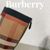 Burberry 2023 latest luxury brand round toe chunky heel plaid elastic knit socks boots with original original box