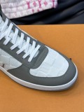 Louis Vuitton men's luxury brand autumn and winter high-top versatile sneakers with original box