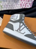 Louis Vuitton men's luxury brand autumn and winter high-top versatile sneakers with original box