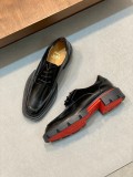 Christian Louboutin men's luxury brand derby shoes, leather shoes, loafers with original box