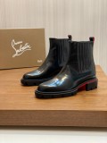 Christian Louboutin men's luxury brand derby shoes boots with original box