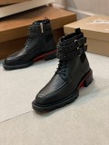 Christian Louboutin men's luxury brand derby shoes boots with original box