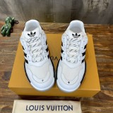 Louis Vuitton men's luxury brand casual sports shoes basketball shoes with original box