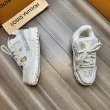 Louis Vuitton men's luxury high-end brand finished diamond thick-soled sneakers with original box