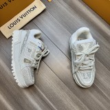 Louis Vuitton men's luxury high-end brand finished diamond thick-soled sneakers with original box