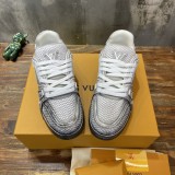 Louis Vuitton men's and women's luxury brand casual sneakers with original box