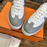 Hermes men's and women's luxury brand autumn and winter new classic casual sports shoes with original box