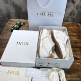 Dior men's and women's luxury brand 2023 new white shoes, casual sports shoes, sneakers with original box