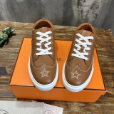 Hermes men's and women's luxury brand autumn and winter new classic casual sports shoes with original box