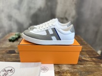 Hermes men's and women's luxury brand autumn and winter new classic casual sports shoes with original box