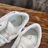 Dior men's and women's luxury brand 2023 new white shoes, casual sports shoes, sneakers with original box