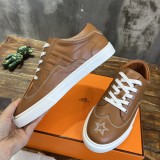 Hermes men's and women's luxury brand autumn and winter new classic casual sports shoes with original box