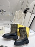 Fendi women's luxury brand autumn and winter space cotton snow boots with original box