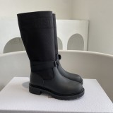 Dior women's luxury brand 2024 new autumn and winter mid-calf boots with original box