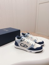 Dior men's and women's luxury brand mid-top fashionable and versatile casual sneakers with original box