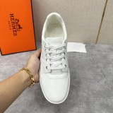 Hermes men's luxury brand casual sneakers with original box