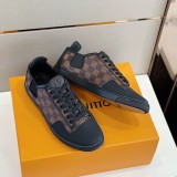 Louis Vuitton men's luxury brand classic presbyopia casual sneakers with original box