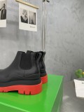 Bottega Veneta men's and women's luxury brand new wave series colorful sole thick-soled boots new Chelsea elastic boots with original box