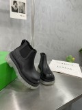 Bottega Veneta men's and women's luxury brand new wave series colorful sole thick-soled boots new Chelsea elastic boots with original box