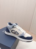 Dior men's and women's luxury brand mid-top fashionable and versatile casual sneakers with original box