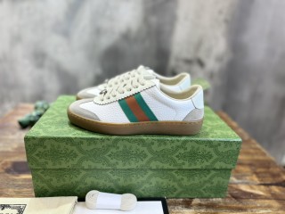 Gucci men's and women's luxury brand striped web casual sneakers with original box