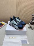 Dior men's and women's luxury brand B22 mesh casual sneakers dad shoes with original boxwith original box