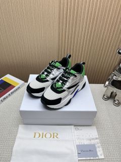 Dior men's and women's luxury brand B22 mesh casual sneakers dad shoes with original boxwith original box